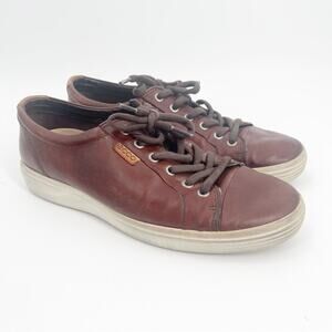 Ecco Shoes Size 42 (US 11-11.5) Soft 7 Leather Laceup Sneaker Comfort Travel